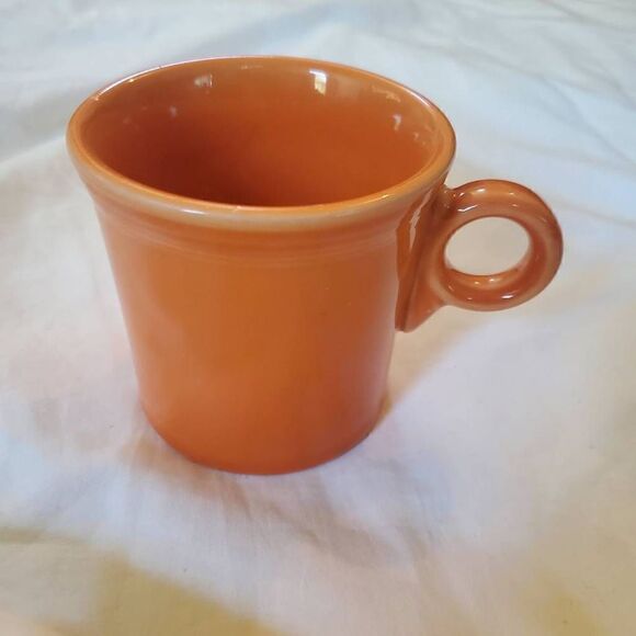 EUC Fiestaware Tangerine 10 1/4 oz Coffee Cup - Picture 7 of 8